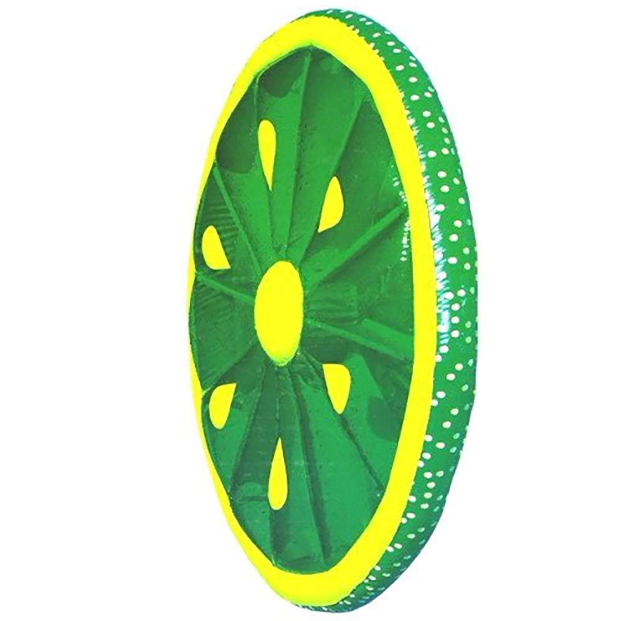 Pool Central 5ft. Inflatable Lime Fruit Slice Lounger Raft
